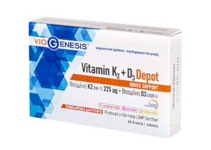 VioGenesis Vitamin K2 [MK-7] 225 μg + Vitamin D3 4000 IU Depot 60 tabs